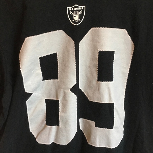 Nike NFL Oakland Raiders Black Cooper 89 T-Shirt - Picture 2 of 4